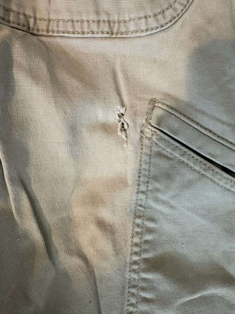 Carhartt Relaxed Fit Work Pants 32x32 Khaki Utility Distressed - Picture 2 of 6
